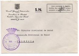 Carta Con Matasello Ministerio De Sanidad Y Seguridad Social  (Baleares) - Franquicia Postal