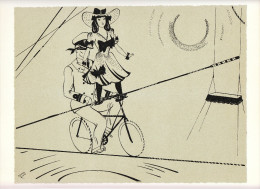 1944 - Cirque Funanbule - Lithographie Originale De Serge - Les Fils-de-ferristes - FRANCO DE PORT - Litografía