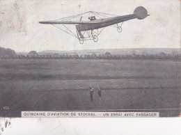 STOCKEL : Quinzaine D'aviation - Un Essai Avec Passager - Woluwe-St-Pierre - St-Pieters-Woluwe