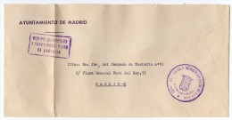 Carta Con Matasello Madrid - Franchise Postale