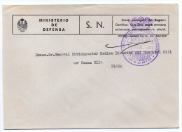 Carta Con Matasello Patronato Militar Del Seguro De Enfermedades (madrid) - Franchise Postale