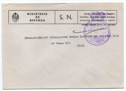 Carta Con Matasello Patronato Militar Del Seguro De Enfermedades (madrid) - Franquicia Postal