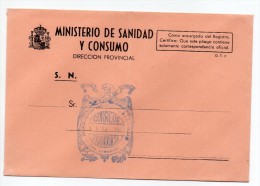 Carta Con Matasellos Delegacion Territorial Y Sanidad (san Sebastian) - Franchigia Postale