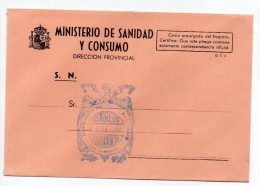 Carta Con Matasellos Delegacion Territorial Y Sanidad (san Sebastian) - Franquicia Postal