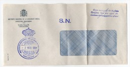 Carta Con Matasellos Instituto Nacional De La Seguridad Social.   (Tarragona) - Franquicia Postal