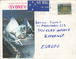 R57744- SYDNEY OPERA HOUSE SPECIAL COVER, CROWN OF THORNS STARFISH STAMPS, 1988, AUSTRALIA - Storia Postale