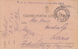 R57750- WAR FIELD POSTCARD, CAMP NR 106, BATALION 1/63, CENSORED, WW1, 1916, HUNGARY - Lettres & Documents