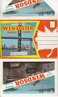 R58039- WINDSOR- SKYLINE, BRIDGES, TOURISTICAL SITES, BUSS, CAR, 7X CONECTED POSTCARDS ON THE FRONT AND BACK - Windsor