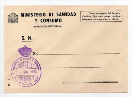 Carta Con Matasello Ministerio De Sanidad Y Consumo (toledo) - Franchise Postale