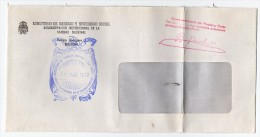 Carta Con Matasello  Ministerio De Trabajo Y Seguridad Social  (madrid) - Postage Free