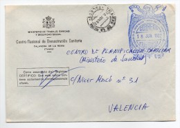 Carta Con Matasello  Ministerio De Gobernacion  (toledo) - Franchise Postale