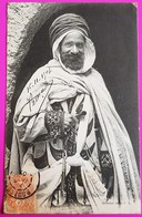 Cpa Algérie Un Caid Fonctionnaire à La Tête D'un Douar Carte Postale 1907 Gros Plan - Profesiones