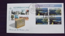 Aserbaidschan 573/4 DD FDC, EUROPA/CEPT 2004, Ferien - Azerbaïjan