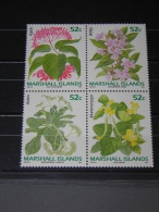 Marshall Islands - 1991 Flowers Block Of Four MNH__(TH-11137) - Islas Marshall