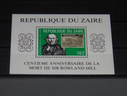 Zaire - 1980 Rowland Hill Block MNH__(TH-12366) - Unused Stamps