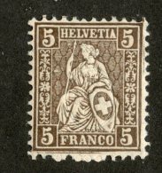 3724   Swiss 1881   Mi.#37 *  Scott #61  Cat. .60€ -Offers Welcome!- - Unused Stamps