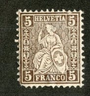 3726   Swiss 1881   Mi.#37 *  Scott #61  Cat. .60€ -Offers Welcome!- - Unused Stamps
