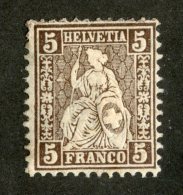 3736   Swiss 1881   Mi.#37 *  Scott #61  Cat. .60€ -Offers Welcome!- - Unused Stamps