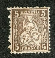 3741  Swiss 1881   Mi.#37 *  Scott #61  Cat. .60€ -Offers Welcome!- - Unused Stamps