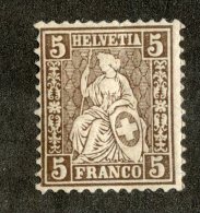 3749  Swiss 1881   Mi.#37 *  Scott #61  Cat. .60€ -Offers Welcome!- - Unused Stamps