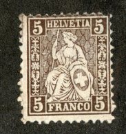 3751  Swiss 1881   Mi.#37 *  Scott #61  Cat. .60€ -Offers Welcome!- - Unused Stamps