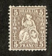 3753  Swiss 1881   Mi.#37 *  Scott #61  Cat. .60€ -Offers Welcome!- - Unused Stamps