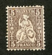 3759  Swiss 1881   Mi.#37 *  Scott #61  Cat. .60€ -Offers Welcome!- - Unused Stamps