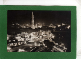 Bruxelles.Vue D'ensemble De La Ville  La Nuit  CPSM  Année 1958   Tampon Daguin 1958  X - Bruselas La Noche