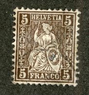 3771  Swiss 1881   Mi.#37 (o)  Scott #37  Cat. 13.€ -Offers Welcome!- - Used Stamps