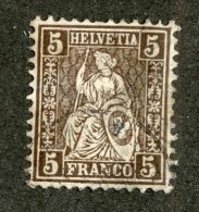 3771  Swiss 1881   Mi.#37 (o)  Scott #37  Cat. 13.€ -Offers Welcome!- - Oblitérés