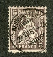 3775  Swiss 1881   Mi.#37 (o)  Scott #37  Cat. 13.€ -Offers Welcome!- - Oblitérés