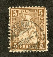 3785  Swiss 1867   Mi.#22c  (o)  Scott #43a  Cat. 2.€ -Offers Welcome!- - Oblitérés