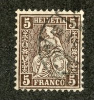 3790  Swiss 1862   Mi.#22a  (o)  Scott #43  Cat. .80€ -Offers Welcome!- - Oblitérés