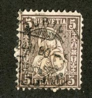 3792  Swiss 1862   Mi.#22a  (o)  Scott #43  Cat. .80€ -Offers Welcome!- - Used Stamps