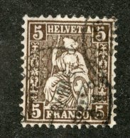 3794  Swiss 1862   Mi.#22a  (o)  Scott #43  Cat. .80€ -Offers Welcome!- - Used Stamps