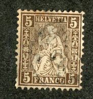 3800  Swiss 1862   Mi.#22a  (o)  Scott #43  Cat. .80€ -Offers Welcome!- - Used Stamps