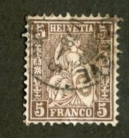3814  Swiss 1867   Mi.#22c  (o)  Scott #43a  Cat. 2.€ -Offers Welcome!- - Used Stamps