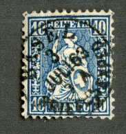 3820  Swiss 1862   Mi.#23  (o)  Scott #44  Cat. 1.€ -Offers Welcome!- - Used Stamps