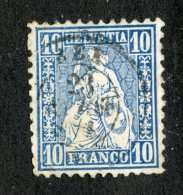 3830  Swiss 1862   Mi.#23  (o)  Scott #44  Cat. 1.€ -Offers Welcome!- - Used Stamps