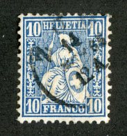 3841  Swiss 1862   Mi.#23  (o)  Scott #44  Cat. 1.€ -Offers Welcome!- - Oblitérés