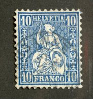 3844  Swiss 1862   Mi.#23  (o)  Scott #44  Cat. 1.€ -Offers Welcome!- - Used Stamps