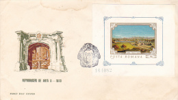 3954 ART REPRODUCTION SIBIU WITH SPOT COVER FDC ROMANIA 1970 - FDC