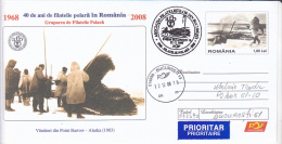 FM3956 WHALES HUNTING IN ALASKA POSTAL STATIONERY CONCORDANTE ROMANIA 2008 - Balene