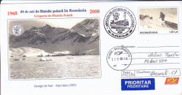 FM3958 WHALES HUNTING IN GRYTVIKEN POSTAL STATIONERY CONCORDANTE ROMANIA 2008 - Whales