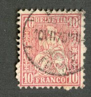 3864  Swiss 1867   Mi.#30 (o)  Scott #53  Cat. 2.€ -Offers Welcome!- - Gebraucht