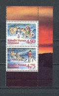 GROENLAND 1997  N° 292a/293a **  Neufs = MNH Superbes Cote 7,50 € Noël Christmas Enfants Children Chiens Dogs - Ongebruikt