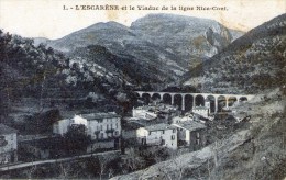 L'ESCARENE  Et Le Viaduc De La Ligne Nice-Coni - L'Escarène