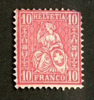 3917  Swiss 1881   Mi.#38 (*)  Scott #62  Cat. 5.€ -Offers Welcome!- - Unused Stamps