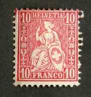 3918  Swiss 1881   Mi.#38 *  Scott #62  Cat. 5.€ -Offers Welcome!- - Unused Stamps