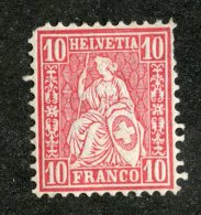 3919  Swiss 1881   Mi.#38 *  Scott #62  Cat. 5.€ -Offers Welcome!- - Ungebraucht